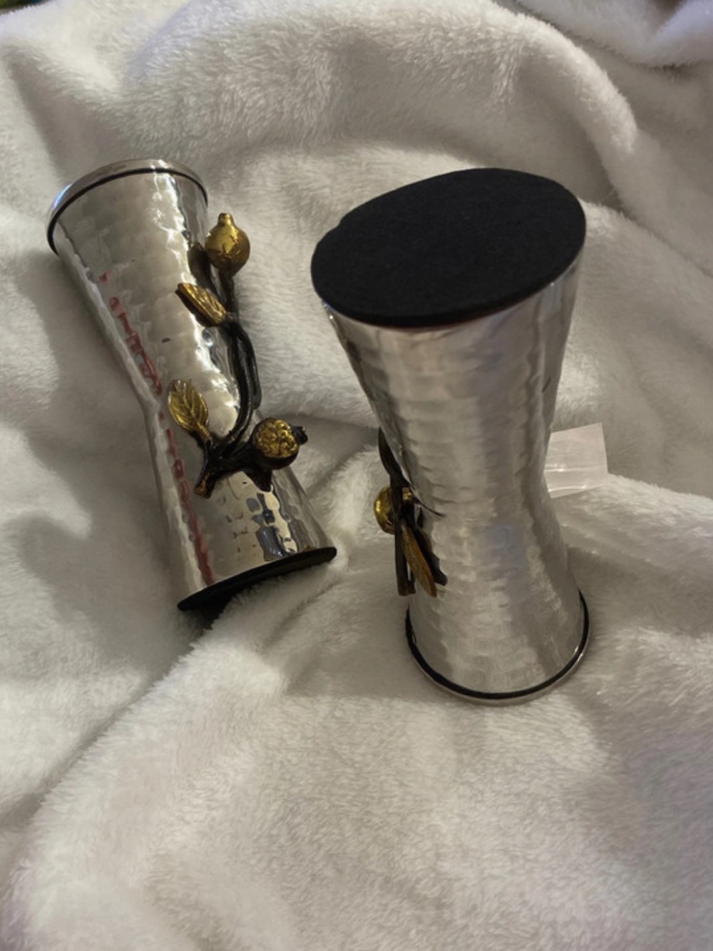 Yair Emanuel Pomegranate Candle Stick Holders - Picture 4 of 6